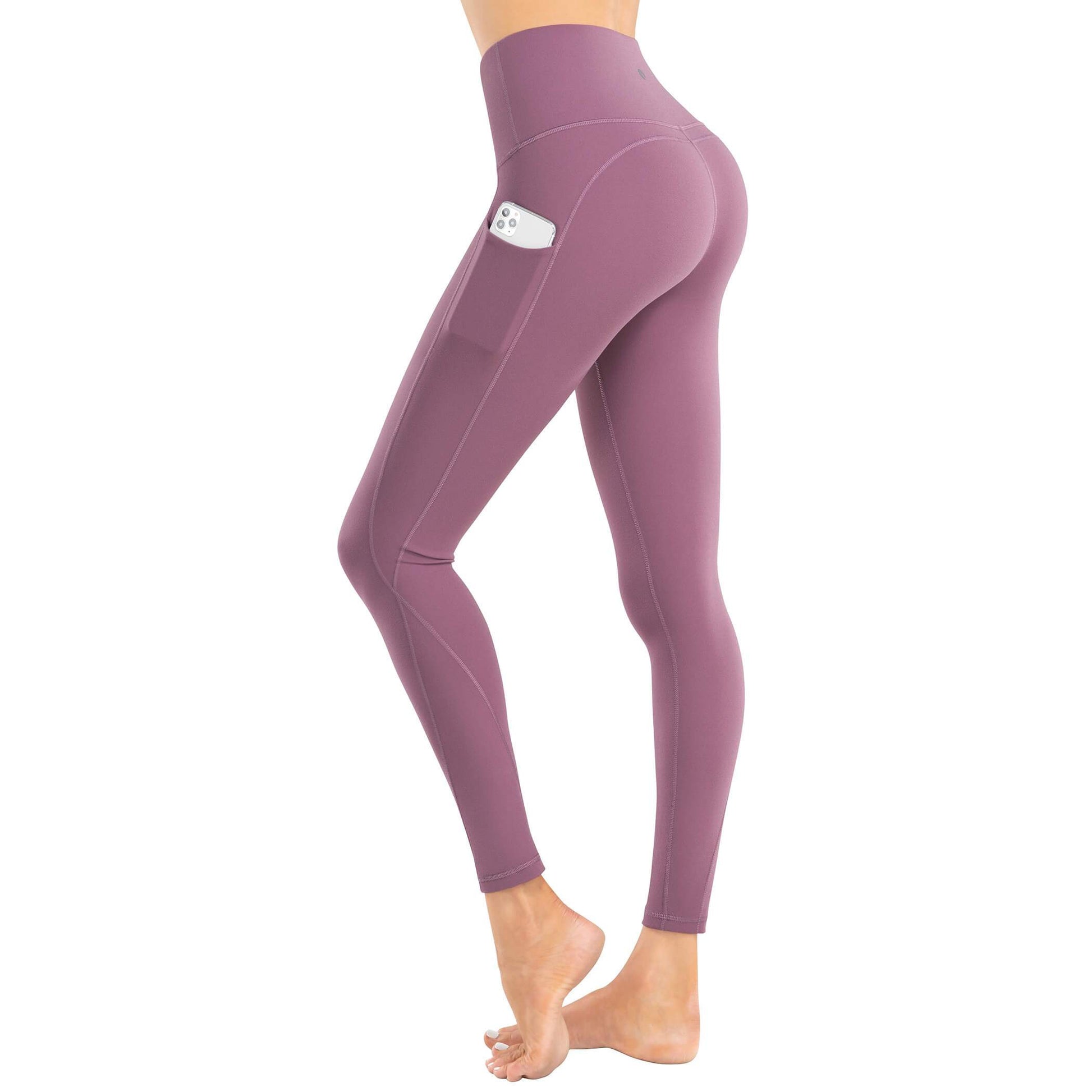 LEEy-World Workout Leggings Women's Stirrup Leggings High Waist Yoga Pants  for Women Pocket Extra Long Over The Heel Leggings Pink,XL 