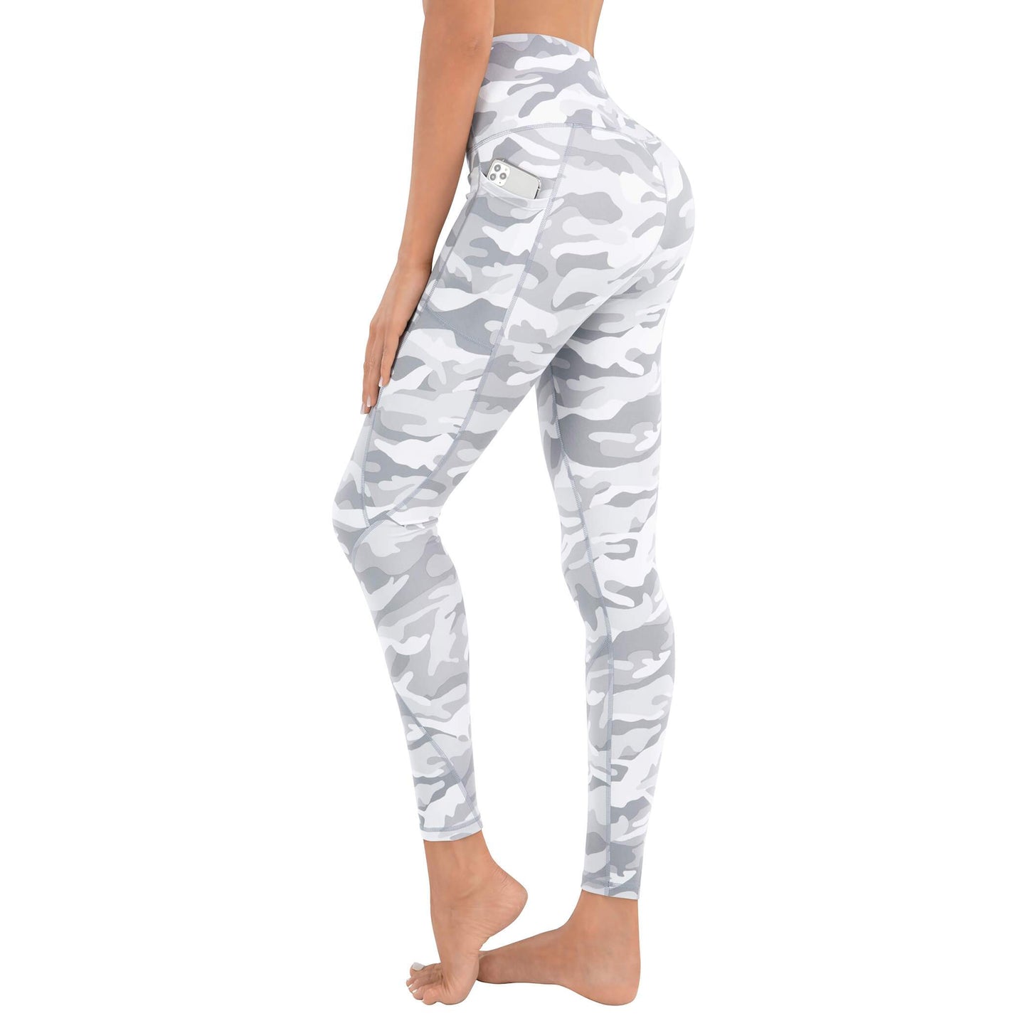 LifeSky<sup>&reg;</sup> Camouflage High-Rised Yoga Pants with Pockets