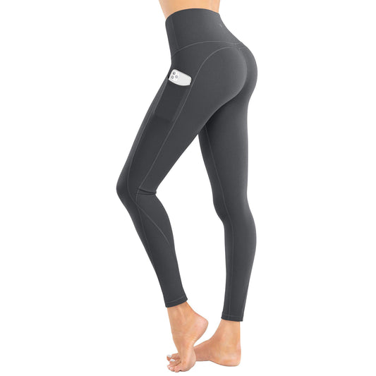 PHISOCKAT 2 Pack High Waist Yoga Pants with Pockets, Tummy Control  Leggings, Workout 4 Way Stretch Yoga Leggings, Black+dark Green+gray, Small  : Buy Online at Best Price in KSA - Souq is