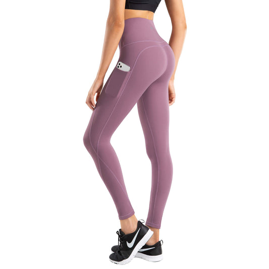Eodora Yoga Pants with Back Pockets Women's High Waist Stretch Leggings  Deep Grey Tie Dye S