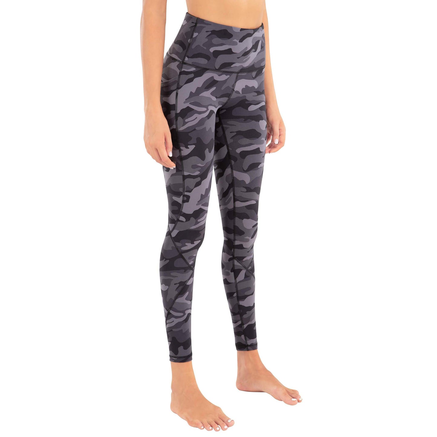 LifeSky<sup>&reg;</sup> Camouflage High-Rised Yoga Pants with Pockets