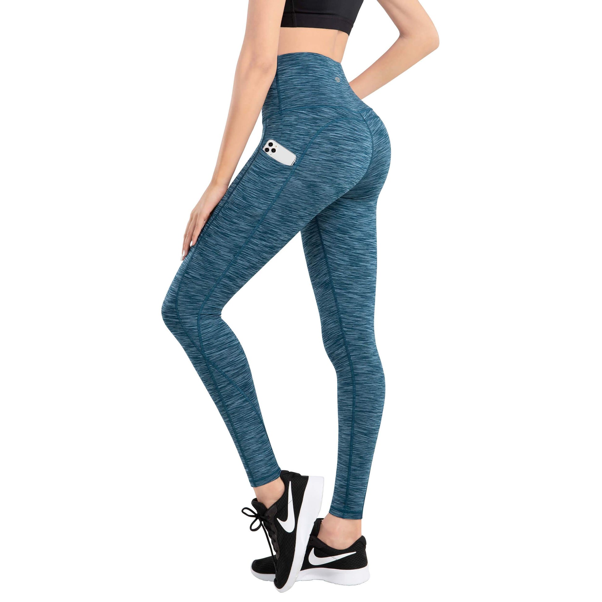 iKeep® High Waist Yoga Pants for women-Satin printed – ikeepyoga