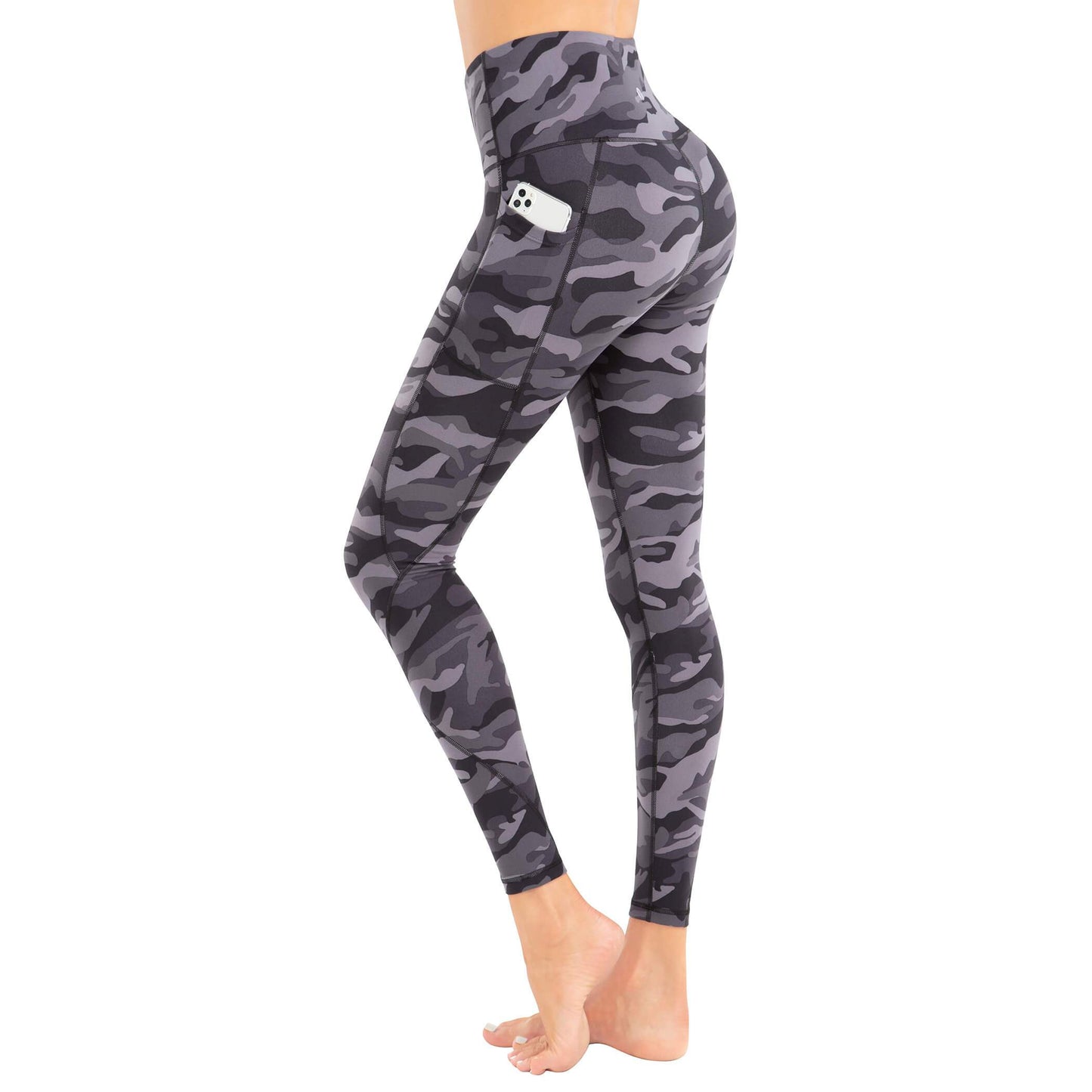 LifeSky<sup>&reg;</sup> Camouflage High-Rised Yoga Pants with Pockets