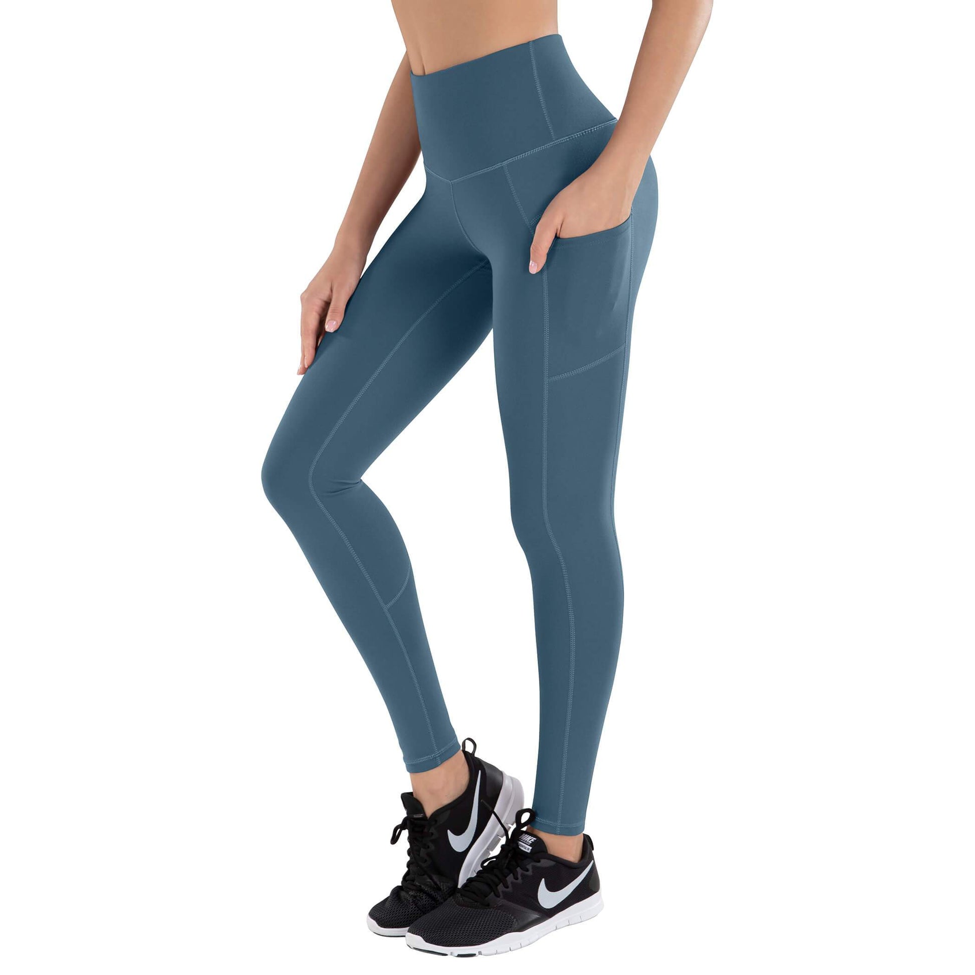 Buy LifeSky Yoga Pants with Pockets for Women, High Waisted Tummy