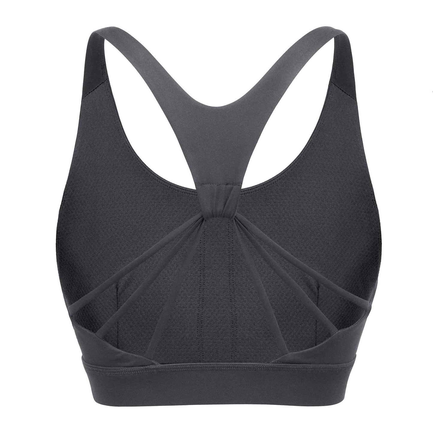 iKeep<sup>&reg;</sup> Yoga Bra with Removable Cups, Criss-Cross Back Padded Strappy | Grey