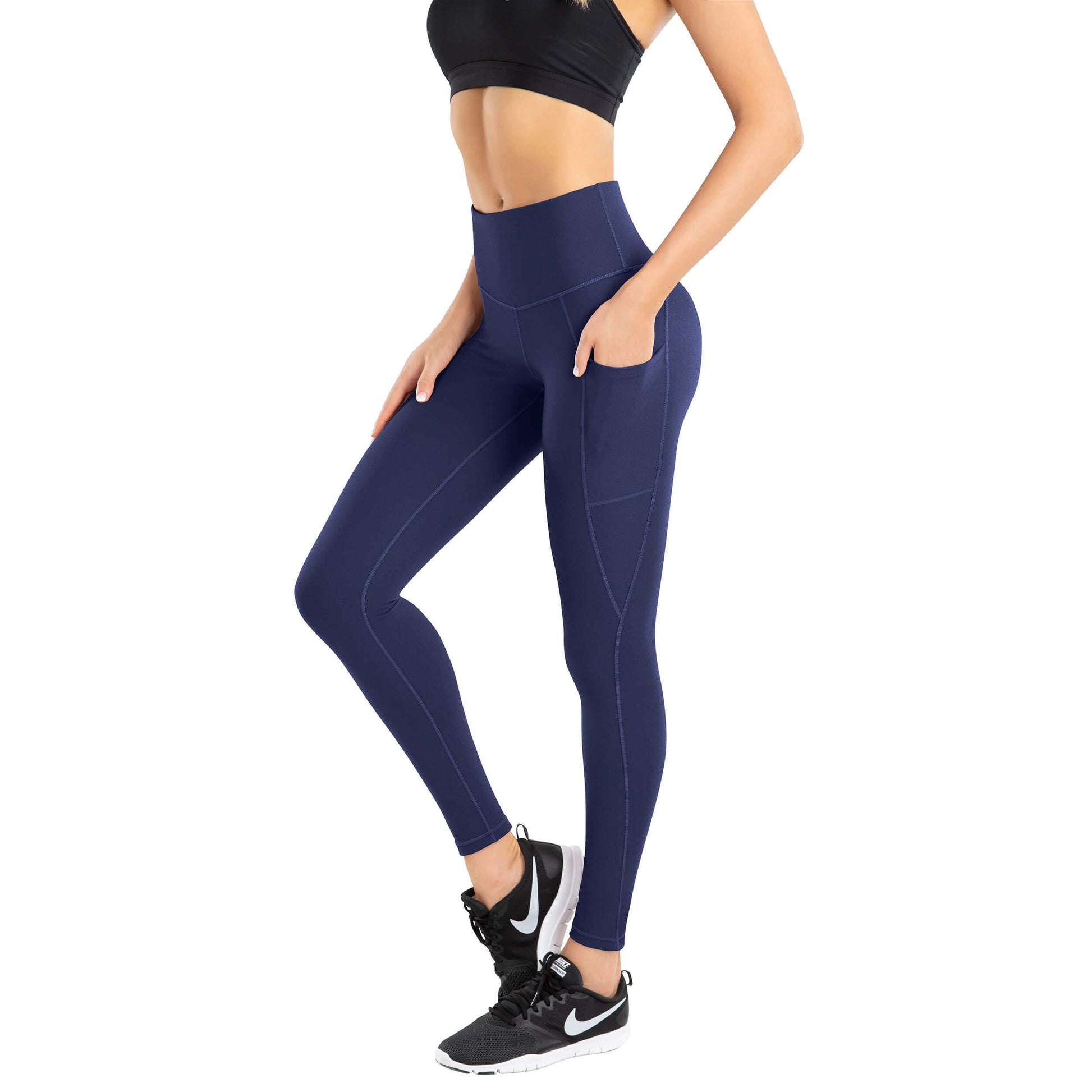 IUGA High Waist Yoga Pants with Pockets, Tummy Control, Workout Pants for  Women 4 Way Stretch Yoga Leggings with Pockets in Kenya
