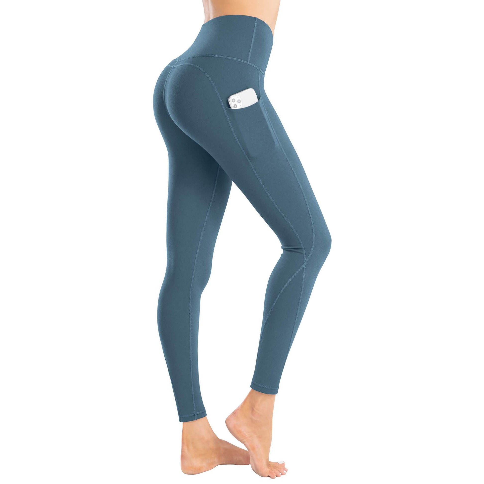 CAMBIVO Womens High Waisted Leggings Tummy Control and Non See Through  Workout Leggings With Pockets for Yoga, Running -  Australia