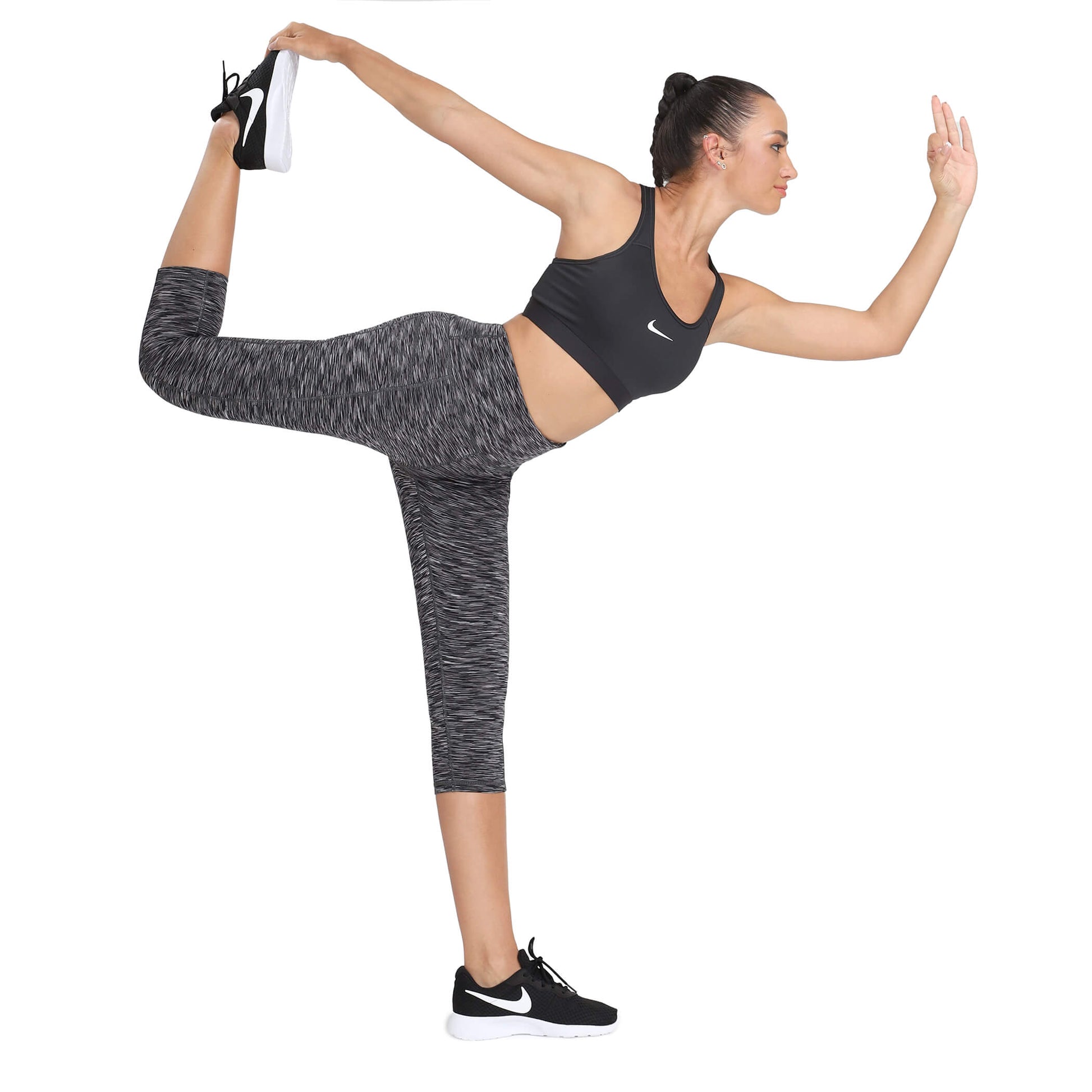 LifeSky Women Yoga Capri Leggings: Tummy Control High Waist